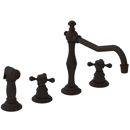 Newport Brass Kitchen Faucet With Side Spray in Oil Rubbed Bronze 943-10B
